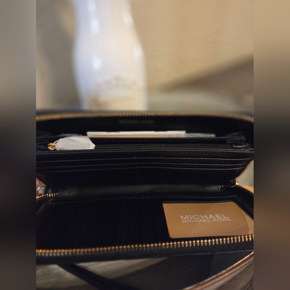 Michael Kors Black Leather Wallet - Picture 11 of 14